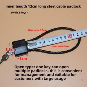 Steel Wire Rope Lock Small Chain Lock