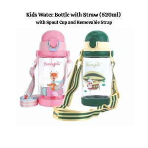 Kids Water Bottle with Straw 520ml – BPA-Free Leak-Proof Durable & Safe for School Use
