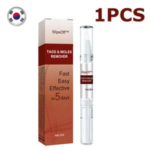 WIPEOFF TAGS MOLES REMOVER Skin Tags And Warts Remove Original Kasoy Oil Warts Remover 100% Natural Herbal Non-irritating Mole Removal Pen Smoothing Skin Wart-fighting Care Solution Natural and Effective Scar-free Organic Facial Solution For Men And Women