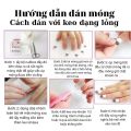 Móng giả thiết kế theo yêu cầu-mẫu nail tone tím pastel dễ thương. 