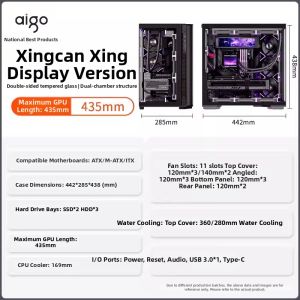 Aigo | Screen Display Panoramic Case ATX