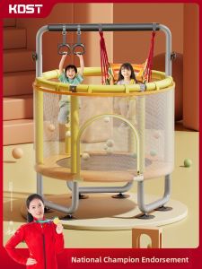 KDST | Indoor Silent Childrens Trampoline with Safety Net Small Size