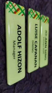 MANG INASAL NEW NAMEPLATE CUSTOMIZE LAMINATED WITH MAGNETIC HOLDER
