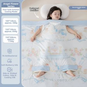 MUSHABAI | Anti-Kick Sleeping Bag Infant Cooling Lightweight Blanket