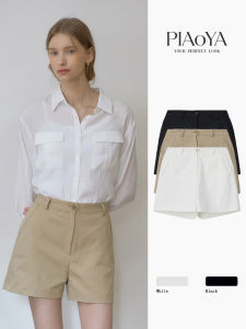 PIAOYA | Quần Short Culottes Cao Waist A-Shape Slim