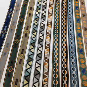 Wide 3cm Embroidered Curtain Trim Modern Simple Style Sofa Pillow Table Flag Patchwork Decorative Fabric Accessories