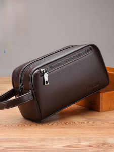 ใหม่ผู้ชายความจุขนาดใหญ่ นุ่ม หนัง กระเป๋าถือ ลำลอง กระเป๋ามือถือธุรกิจแฟชั่นพร้อมกระเป๋าหลายใบระดับไฮเอนด์ เรียบง่าย ดีไซน์