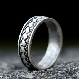 NEW Mens 316L stainless-steel rings Simple VIKING RING for teen fashion Jewelry Gifts free shipping