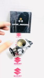 THROTTLE BODY TROTTLE BODY TB ASSY SUZUKI SATRIA FU FI 12K PNP MX KING ORIGINAL ASLI SUZUKI BARU GRESS