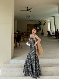 ชุดกระโปรงสั้นลายสก็อตสีขาว CML ทรงหลวมเอวสูง ทรงเอ ช่วงต้นฤดูใบไม้ผลิ ชุดกระโปรงสั้นสไตล์สตรีทแฟชั่นสำหรับผู้หญิง