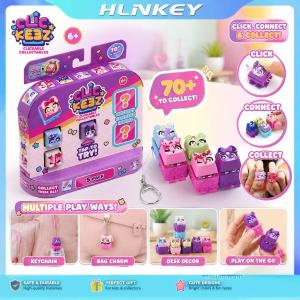 HLINKEY 10Pcs Mystery Clickeez Pet Collecting Keycaps - Cute Fidget Gift for Everyone Kids Teens