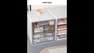 4 Tier A4 Files Document Tray Storage Organizer Multi Layer Office Study Desk Stationery Storage Drawer Trays Organizer