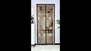 Neil store ม่านประตูกันยุงแม่เหล็กปักลาย ม่านประตูโปร่งแสงระบายอากาศ ลายสวย เลือกได้ 90*210ซม./100*210ซม.