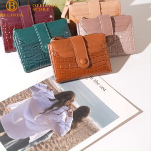 BELINDA Wallet For Woman Leather KoreanFashion Multi-Slot Card Holder Coin PurseShort Wallet H6627