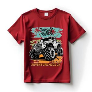 kaos anak laki laki truk off-road distro keren