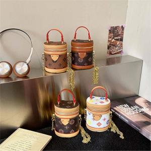 Retro Print Hand-held and Crossbody Bucket Bag