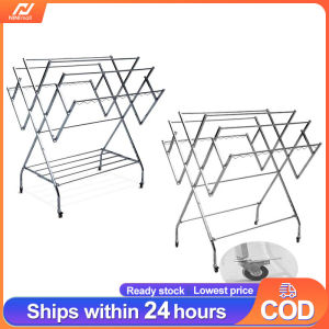 Foldable Clothes Rack Heavy Duty Clothes Hanger ampaian baju stainless steel penyidai baju 不锈钢晒衣架