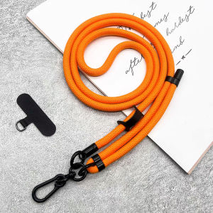 150cm Adjustable Mobile Phone Strap Outdoor Anti-lost Crossbody Phone Lanyards Neck Rope with Patch Cellphone Hanging Cord Strap