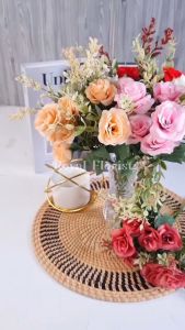 Rose Bouquet Artificial X5 Premium/Bunga Mawar Untuk Seserahan/Bunga Hias Dekorasi (KN-73)