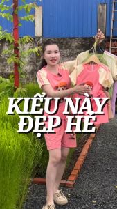 Combo 4 Bộ Áo Cộc Quần Cộc KuRuMy  Phối Tay Viền Bé Gái In Hình 5D Size 10-55kg Dễ Thương.