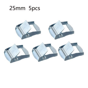 2.5/3.8/5 cm wide practical safety fastening ring New product Used for securing goods J-shaped hook ratchet belt Silver zinc