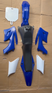 ชุดสีวิบาก สีน้ำเงิน-ขาว ทรง KTM CRF TTR 60-100 แปลงใส่ wave nova dash เปลือกวิบาก เฟรมวิบาก ชุดสี Ktm Crf Ttr แฟริ่งวิบาก แปลงวิบาก พร้อมส่ง