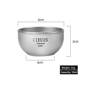 CIEUIS | Pure Titanium Single-use Travel Tea Cup