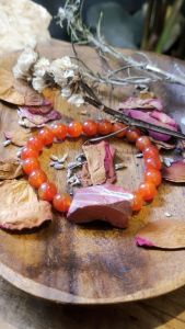 Natural CARNELIAN STONE bracelet for love passion success and good luck