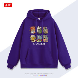 DIEYIN | Cartoon Print Hoodie for Men and Women Cotton Fleece Thin Coat