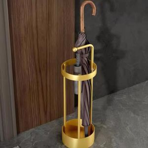 Nordic Umbrella Rack Storage Metal Hanging Umbrella Shelf Home Umbrella Draining Rack Simple Umrella Stand Holder Waterproof Rak Penyimpanan Payung