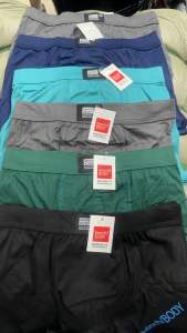 6PCS Mens Boxer Brief plain inside garter good quality cotton UNDERWEAR