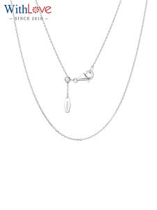 WithLove 18K Gold Necklace O-Shaped White Platinum Chain Pt950 Platinum Color Gold Clavicle Chain Rose Gold for Women