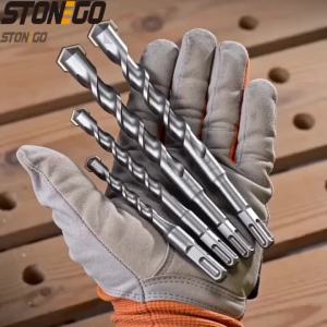 STONEGO Carbide Masonry Drill Bits Máy Khoan Búa Quay Tác Động Cho Gạch Bê Tông Ngói tròn/Chuôi Vuông Công Cụ Chế Biến Gỗ