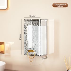 Wall-mounted Luxury Ice Pattern Paper Towel Holder