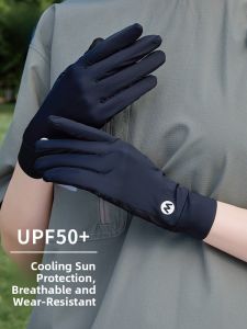 MiiOW | Cat Person Cycling Sun Protection Gloves Womens UV Protection Breathable Ice Silk Outdoor Mountain Bike Summer Thin Gloves