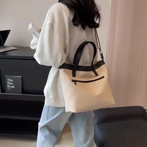 Large Capacity Tote Shoulder Tote Outdoor Travel Work Commuter Crossbody Bag Student Class Bag Shopping Bag