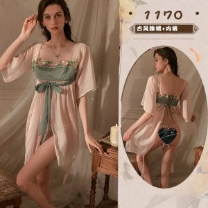 สไตล์เจ้าหญิงจีนโบราณ ชุดนอน ผู้หญิง นางฟ้าพิเศษ เซ็กซี่ การนอนหลับแบบดั้งเดิม เดรส จักรพรรดินางสนเครื่องแต่งกายชุดชั้นในศาลบรรยากาศ