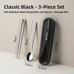Suncha | Portable Stainless Steel Chopsticks and Spoon Set