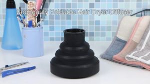 Universal Silicone Hair Dryer Diffuser Foldable Styling Blower Salon Curly Cover Tool
