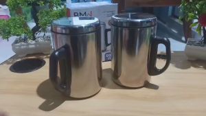 Cangkir Minum Stainless Steel BMN 500ML - Warna Silver Tahan Panas/Dingin BPA Free