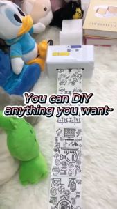 Máy in nhãn Flashlabel A318 In tem mã vạch nhiệt độ kiểu dọc 80mm In hóa đơn nhanh Tem dán