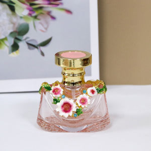 Chai nước hoa retro cổ điển 30ml chai rỗng phong cách hoa cúc vẽ tay máy bốc hơi chai tinh dầu thủy tinh chai nước hoa nhỏ quà tặng giáng sinh cho phụ nữ