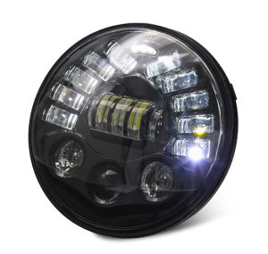 ไฟหน้ามอเตอร์ไซค์ LED 7 นิ้ว 5 โหมด มีไฟเลี้ยวในตัว ไฟหน้ารถมอไซค์ ไฟมอเตอร์ไซค์ ไฟหน้าled มีประกัน 1 ปี led 7 inch led headlight motorcycle