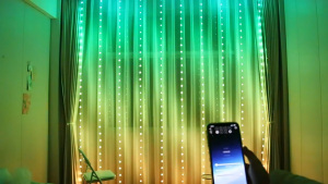 STARZ - USB Bluetooth APP 3 x 3 Meter 300 LED Fairy Curtain Light   Christmas Party Lightings with Remote Control