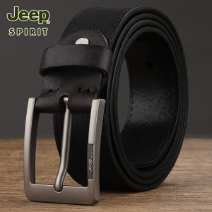 JEEP SPIRIT | Dây Nịt Da Bò Thật Nam Cài Kim Loại Phong Cách Retro Casual