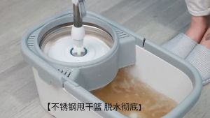 Spin mop With Spinner and Bucket Magic Tornado Mop Rectangle White Magic Spinning Mop Floor mop Floor Cleaning Flat Mop