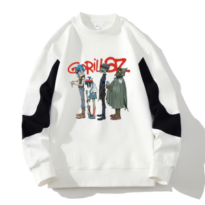Sweatshirt Crewneck GORILLAZ Sweater Pria Wanita Vintage Fleece Size M - XXL