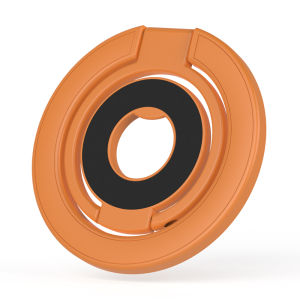 ที่วางโทรศัพท์มือถือแบบซิลิโคนแม่เหล็กแรงดึงดูดแบบสองวงแหวนสูงสุดพร้อมคลิปแบบวงแหวนสำหรับชาร์จไดเรกต์จากสายเคเบิล