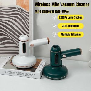 Mite Removal Handheld Dust Mite Vacuum: 3 in 1 Villa Bed Dust Mite Vacuum Cleaner With UV Wireless Cleaner