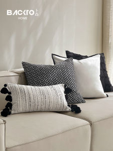 French Style Embroidered Pillow Home Sofa Hotel Bedding Luxury Rectangular Cushion Cover Living Room Decorative Throw Pillow